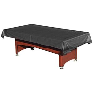 MoyanSuper Pool Table Cover PVC Waterproof Dustproof for 7/8/9 Ft Billiard/Pool Table (8FT Black)