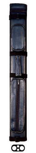 ACTION AC22 Tube Style Hard Vinyl Cue Case, 2×2 Pool Stick Billiards Traveling Cue Case for 2 Butts and 2 Shafts