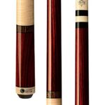 Lucasi Custom Rengas and Curly Maple Pool Cue with Bocote Banded Rings