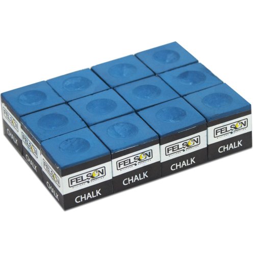 Felson Pool Chalk Cubes | Pool Table Accessories for Table Billiards | Pool Cue Chalk & Storage Box