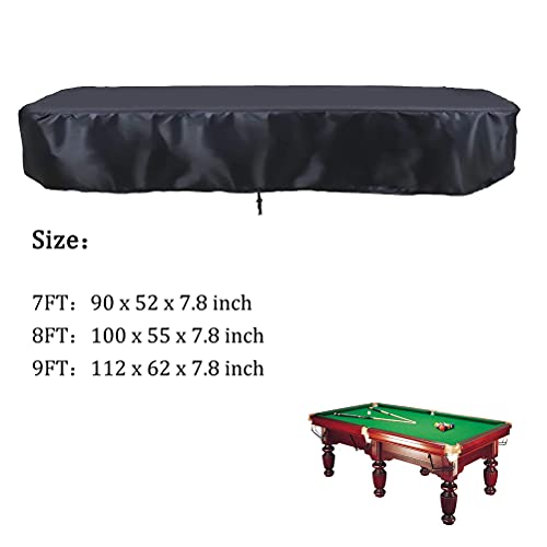 US 7/8/9FT Billiard Pool Table Cover Foot Heavy Duty Fitted Polyester  / 