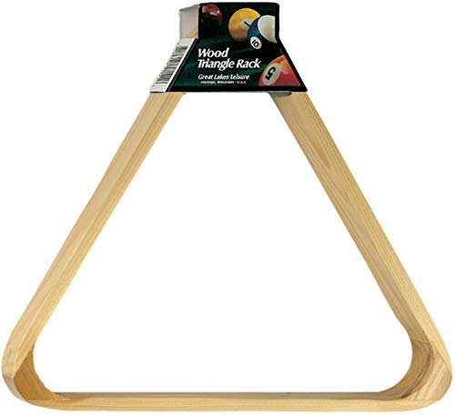Viper Billiard/Pool Table Accessory: 8-Ball Rack, Hardwood Triangle, Holds Standard 2-1/4″ Sized Balls