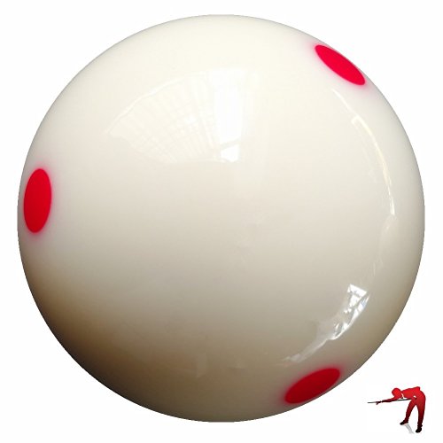 Loto AAA-Grade PRO Cup Standard Pool-Billiard Cue Ball with 6 Dots (2-1/4”, 6 oz)