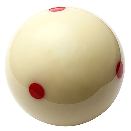 MOOCY 6 Dot – Spot Measle Pool – Billiard Practice Training Cue Ball – 2 1/4″ White