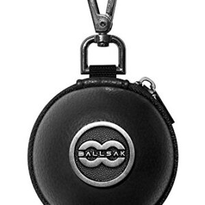Ballsak Pro – Silver/Black – Clip-on Cue Ball Case, Cue Ball Bag for Attaching Cue Balls, Pool Balls, Billiard Balls…