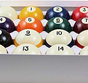Aramith 2-1/4″ Regulation Size Crown Standard Billiard/Pool Balls, Complete 16 Ball Set