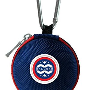 Ballsak Sport – Red/White/Blue – Clip-on Cue Ball Case, Cue Ball Bag for Attaching Cue Balls, Pool Balls, Billiard Balls…