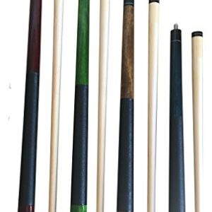 Set of Aska Mixed Length Cues LS, Canadian Hard Rock Maple Billiard Pool Cue Sticks, Short, Kids Cues
