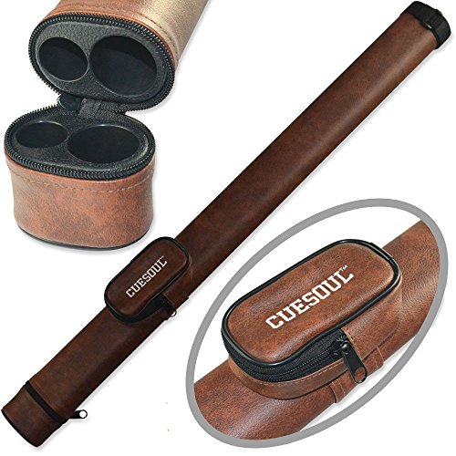 CUESOUL Soocoo Series 2×4/2×2 Hard Pool Cue Case -Holds 2 Cue Butt and 4 Cue Shafts,Four Color Available