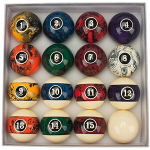 GSE 2 1/4-Inch Professional Regulation Size Billiards Pool Balls Set, Standard Pool Balls for Billiard Table, Pool Table…